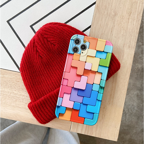 Ốp lưng Rubik 3D viền dẻo dành cho Iphone 11/ 11 Pro Max/ 12/ 12 Pro/ 12 Pro Max