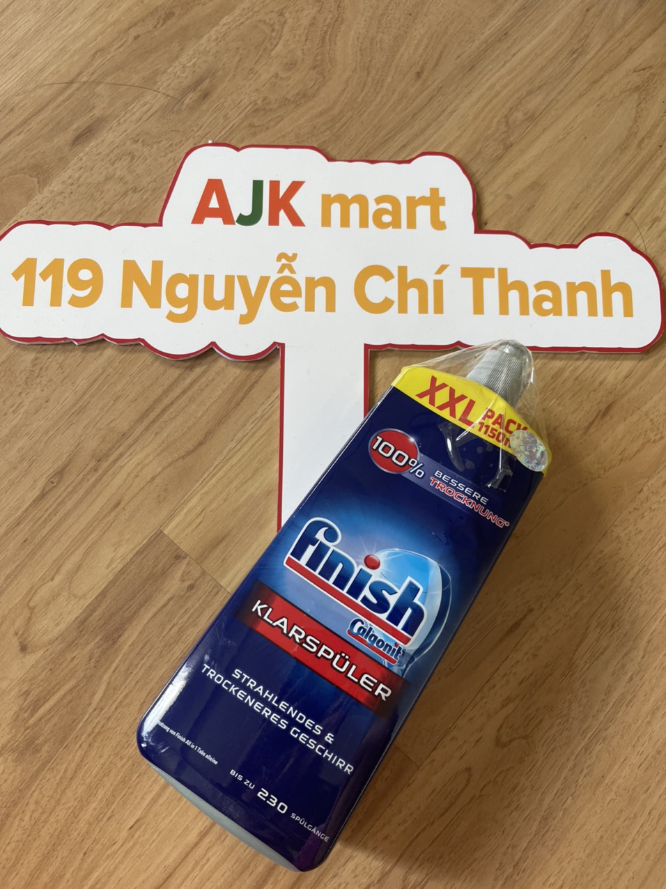 Nước làm bóng/ dầu bóng Finish chai 1150ml - Dành cho máy rửa chén - Nhập khẩu Đức