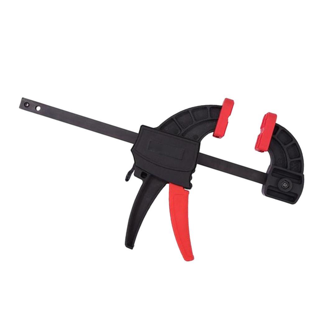 Adjustable Woodworking Clip, 6 Inch Wood-Working Bar Clamp, Quick Ratchet Release Squeeze DIY Hand Tools