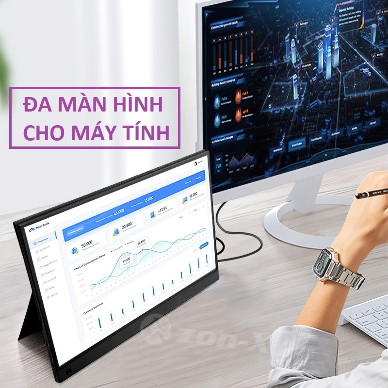 Màn hình di động 15,6 inch cho máy tính , laptop , smartphone , máy game - Hàng nhập khẩu