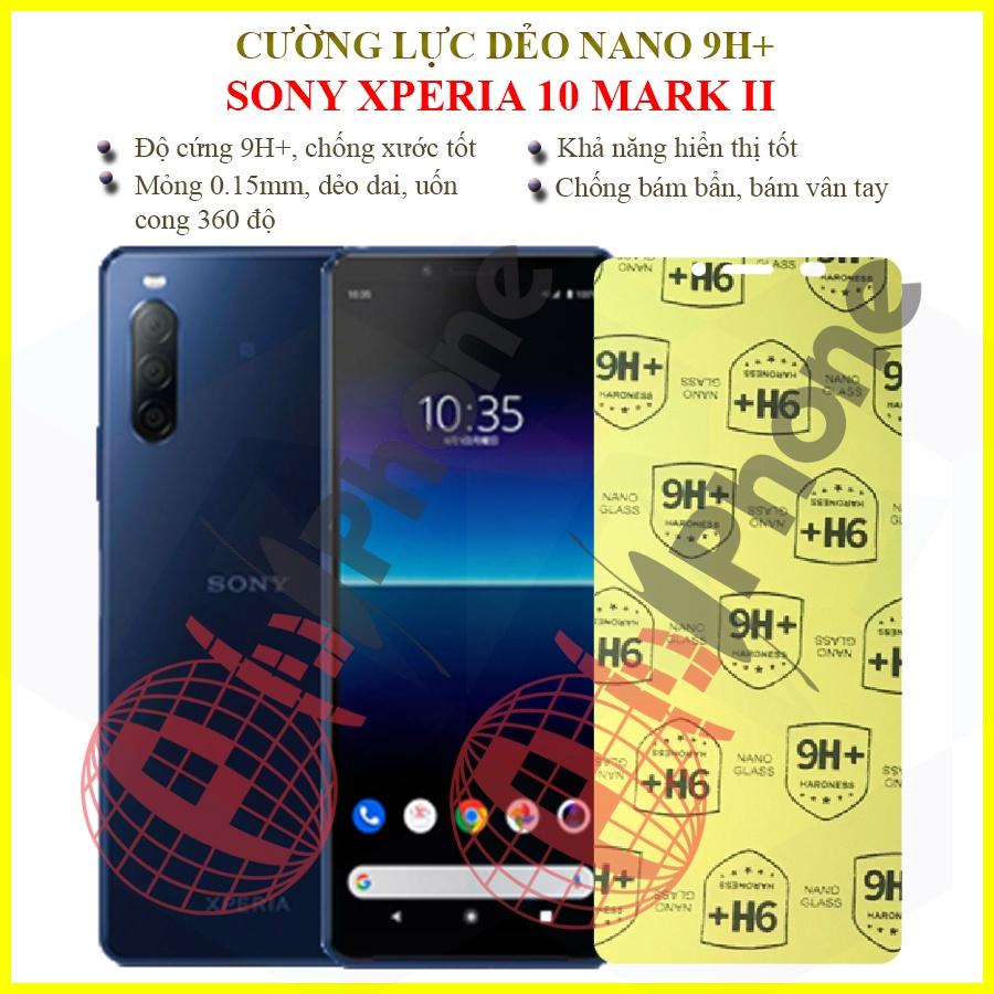 Dán cường lực dẻo nano dành cho Sony Xperia 10 II - tặng kèm dán camera