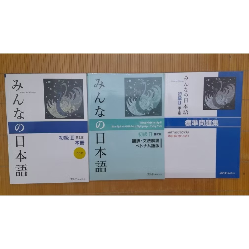 Minna No Nihongo Sơ Cấp 2- Bản mới in màu (SGK + Bản dịch+ bài tập)