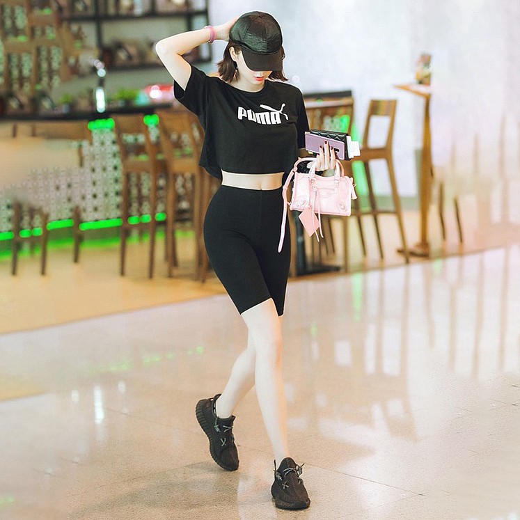 Quần legging TRÊN GỐI, CUỘN HỒNG, Siêu dày, siêu co giãn