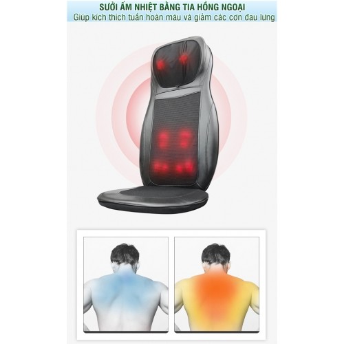 Ghế massage ô tô hồng ngoại Puli PL-802