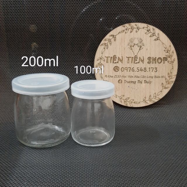 Hũ thủy tinh làm sữa chua cho gia đình 100ml - 200ml