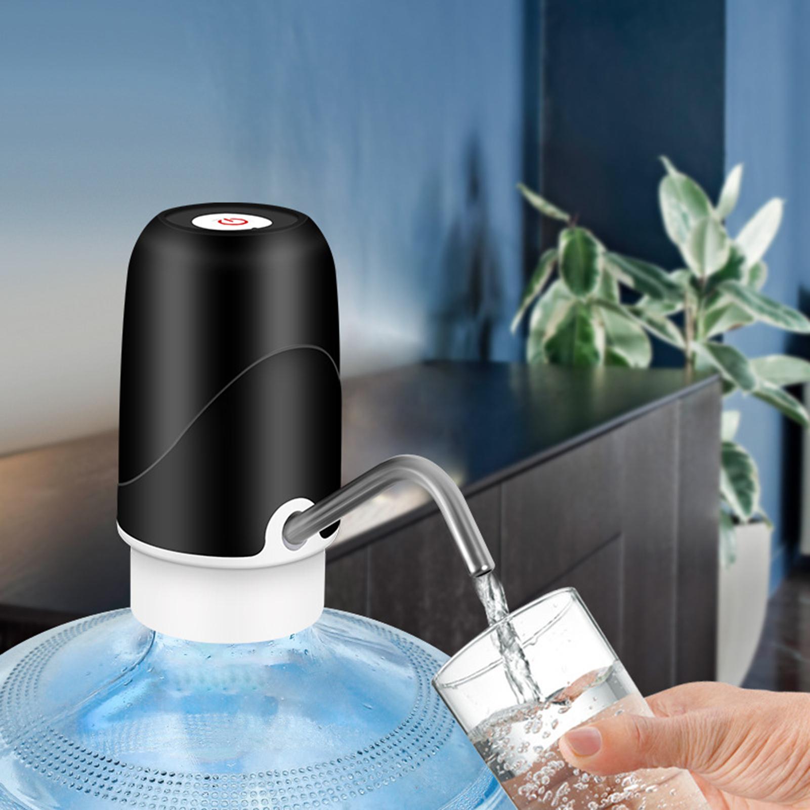 Máy bơm hút bình nước, dạng vòi tự động, chất liệu nhựa ABS bền chắc, sạc USB