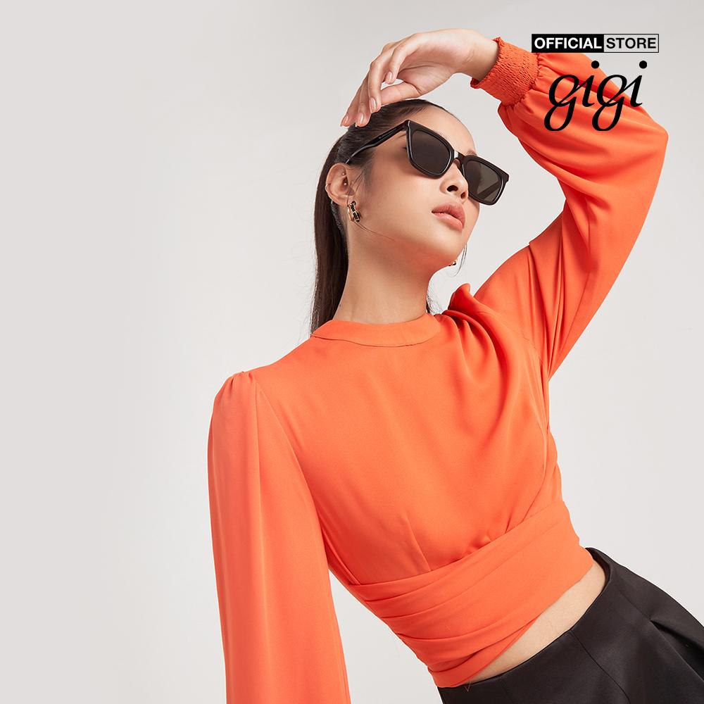 GIGI - Áo kiểu nữ tay dài cột eo nữ tính G1201T212230