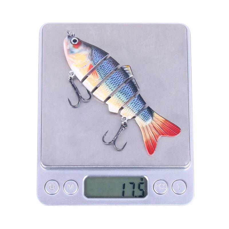 Mồi Giả Câu Lure Nhiều Khúc Chính Hãng HengJia MO07 Thiết Kế 3D Chân Thật Siêu Nhạy - Sanami Fishing