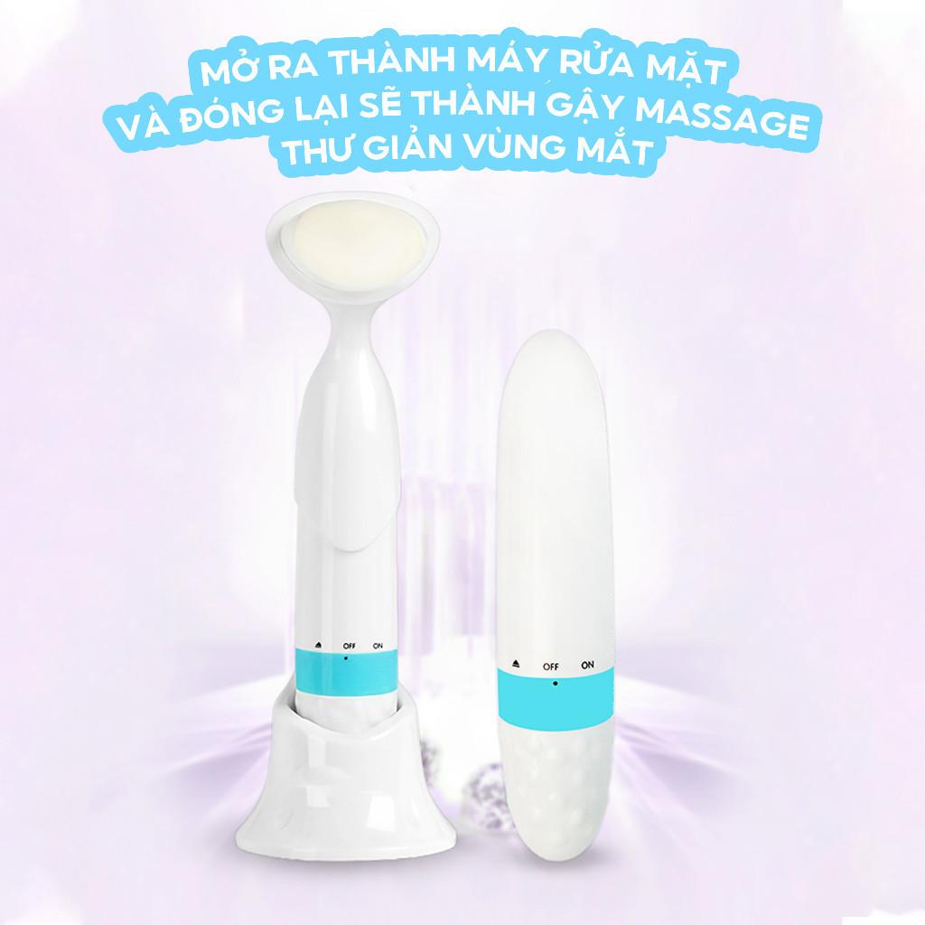 Máy rửa mặt kết hợp mát xa mặt Half Horse. Làm sạch sâu hơn giúp tuần hoàn máu giúp da sáng đẹp tự nhiên