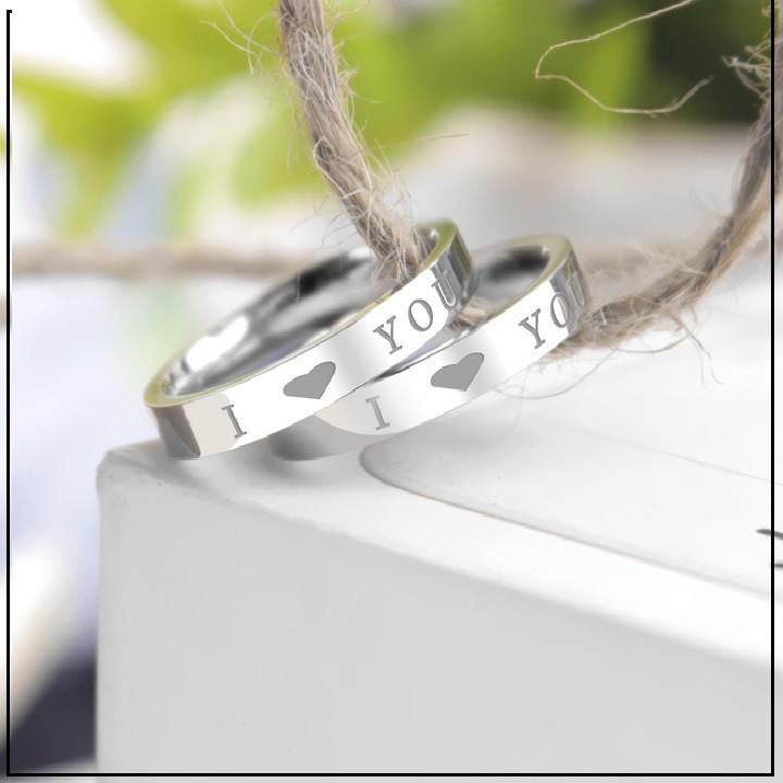 NHẪN ĐÔI TÌNH NHÂN INOX I LOVE YOU