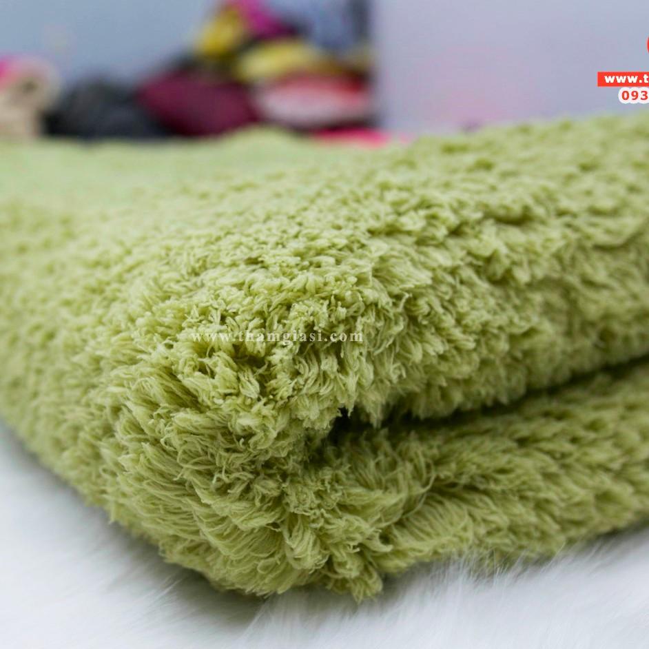 Thảm Lông Cừu Màu Xanh Lá Mạ | Thảm Trang Trí Phòng Khách - Phòng Ngủ - Thảm Trải Sofa - Thảm Dành Cho Bé