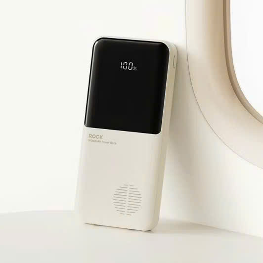 Pin sạc dự phòng Rock P55 Rockspace 10.000mAh tích hợp dây sạc - hàng chính hãng bảo hành 12 tháng