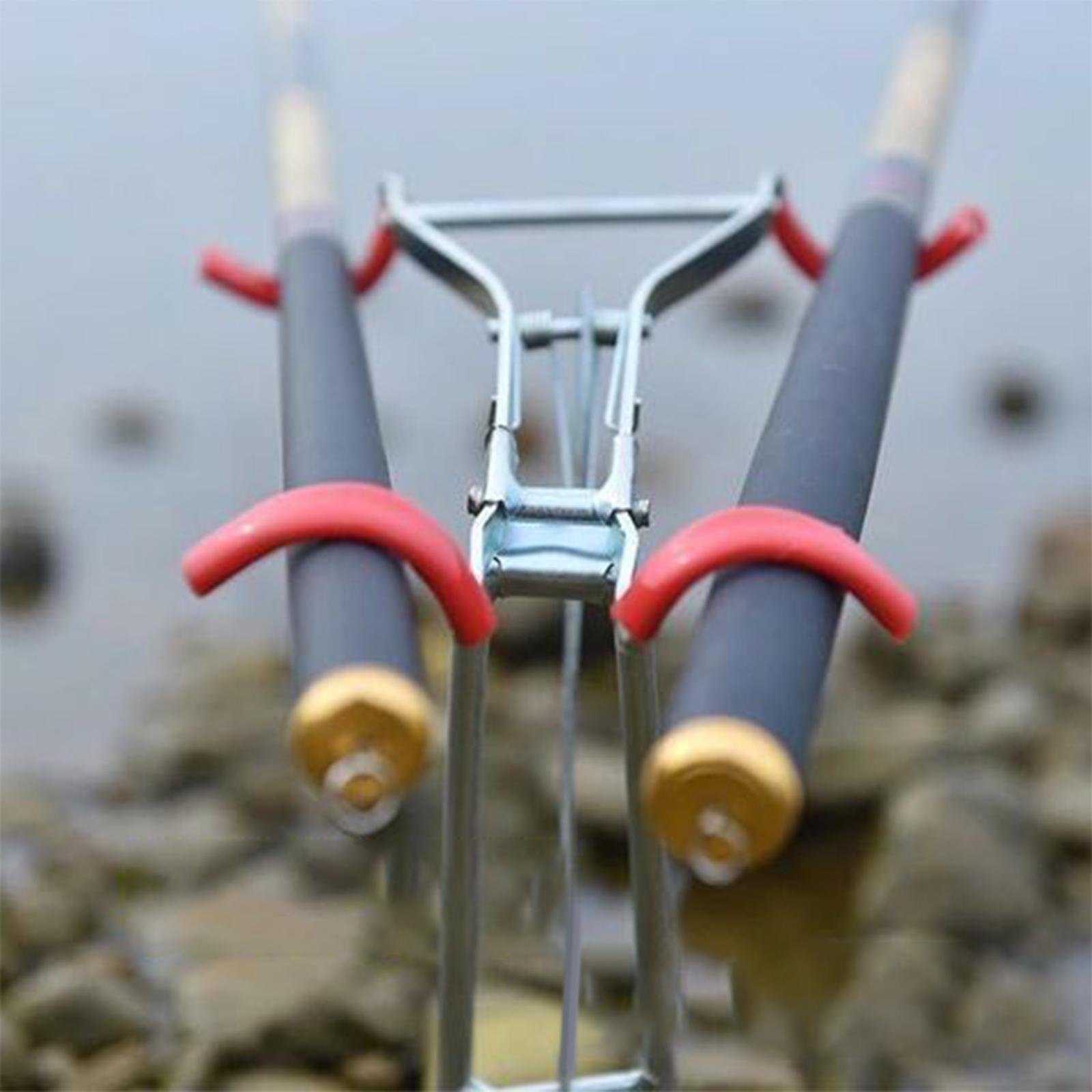 Durable Fishing Rod Holder Pole Stand Rack Stainless Steel Bank Fishing