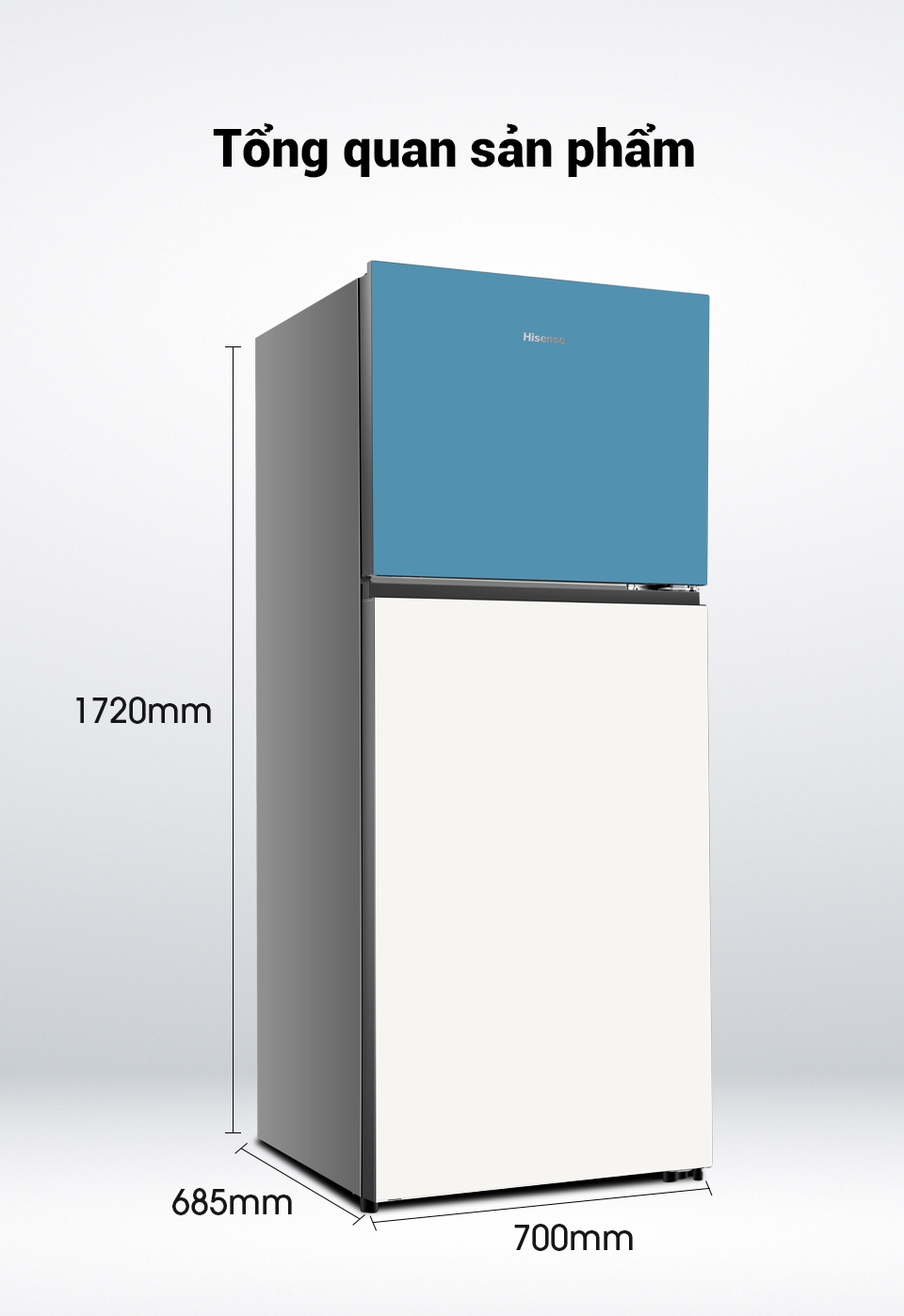 Tủ lạnh Hisense Inverter Pro 424L RT549N4EW-MBU tiết kiệm điện năng, bảo hành 3 năm - HÀNG CHÍNH HÃNG