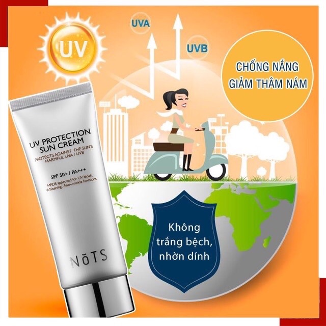 KEM CHỐNG NẮNG NOTS UV PROTECTION SUN CREAM