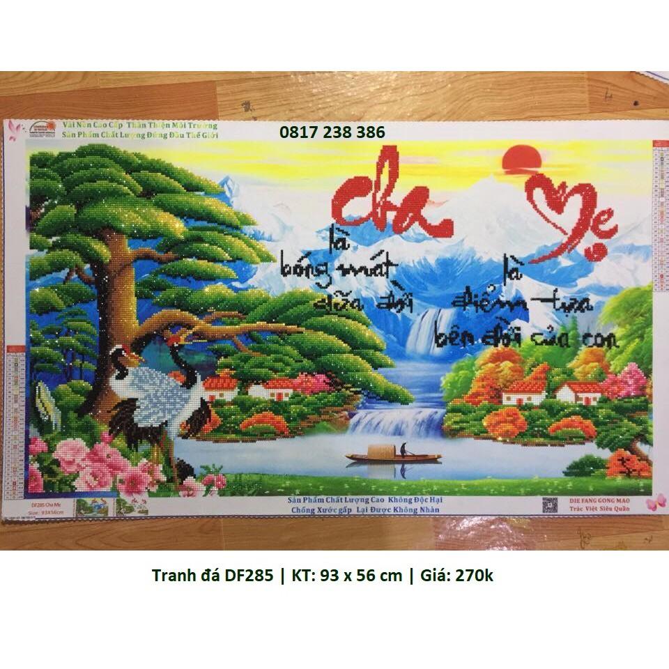 Tranh đính đá cha mẹ