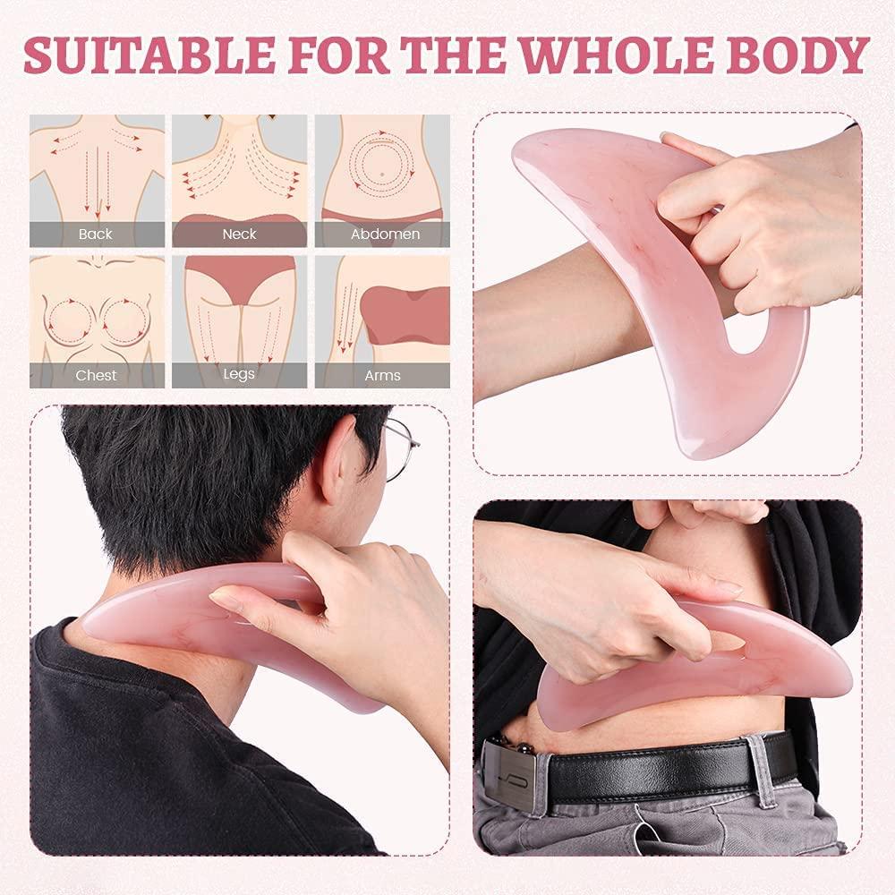 Dụng cụ cạo râu có tay cầm Dụng cụ cạo để massage lưng, mặt và chân