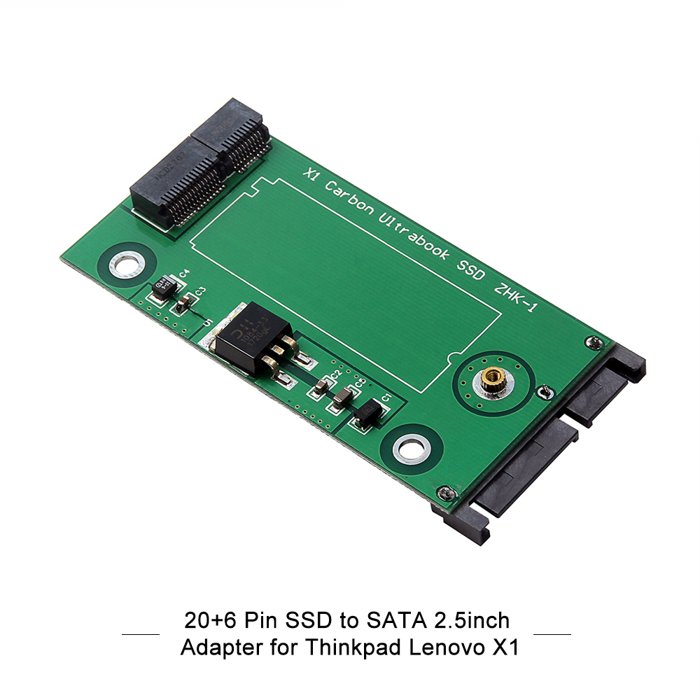 Bộ Chuyển Đổi Thẻ 20+6 Pin SSD Sang SATA 2.5 Inch Cho Thinkpad Lenovo X1 Carbon Ultrabook