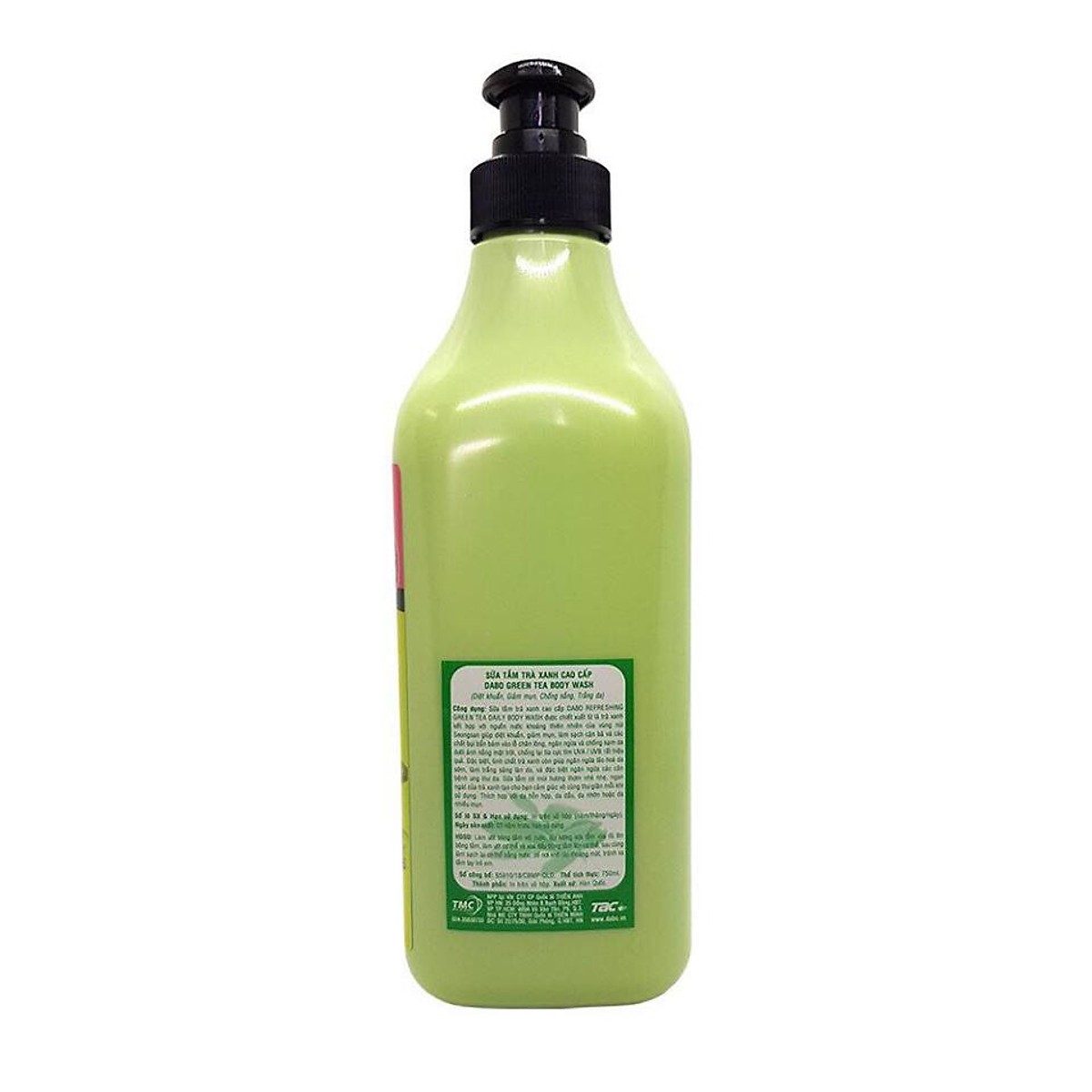 Sữa tắm chiết xuất từ trà xanh mát da ngừa mụn sạch nhờn DABO REFRESHING GREEN TEA DAILY BODY WASH Hàn Quốc Chính Hãng ( 750ml) [ Tặng móc khóa ]