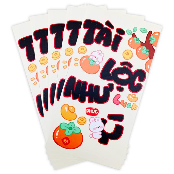 Bộ 5 Bao Lì Xì Tết Bính Ngọ 2026 - Futurebook L189 - Tài Lộc Như Ý