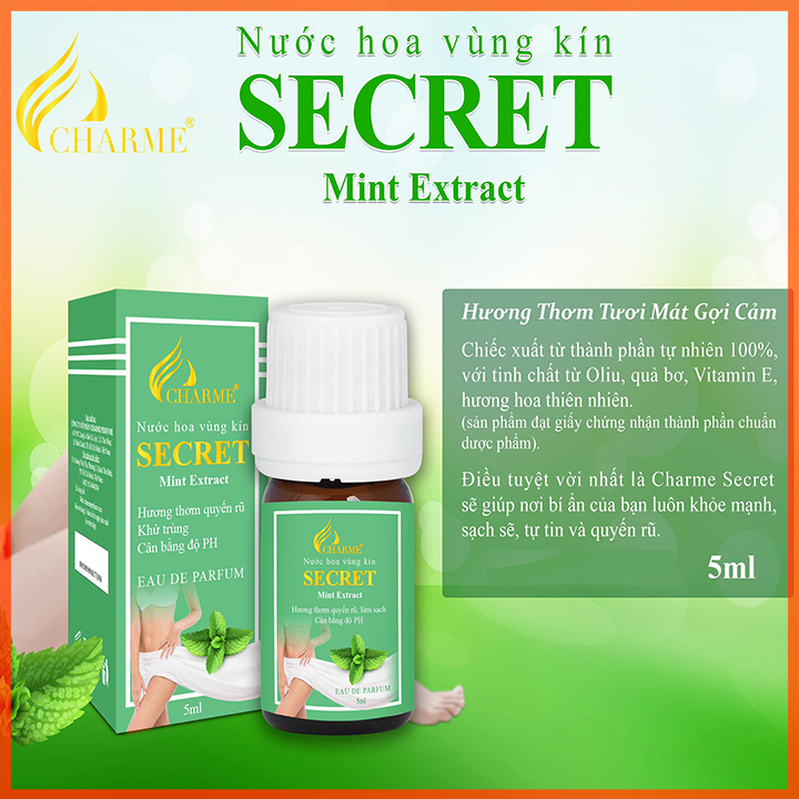 Nước Hoa Vùng Kín Charme Secret Mint Extract 5ml