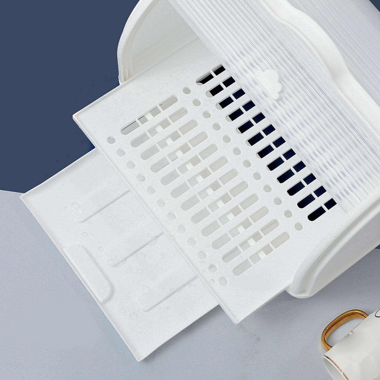 Tableware Box Organizer Countertop Dryer and Cover for Chopsticks Bowl Dish