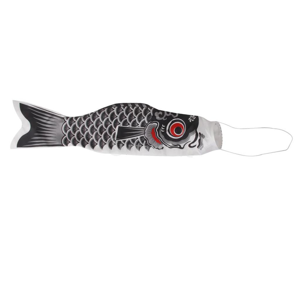 4pcs 16" Koi Nobori Carp Wind Sock Koinobori Fish Kite Flag Hanging Decor
