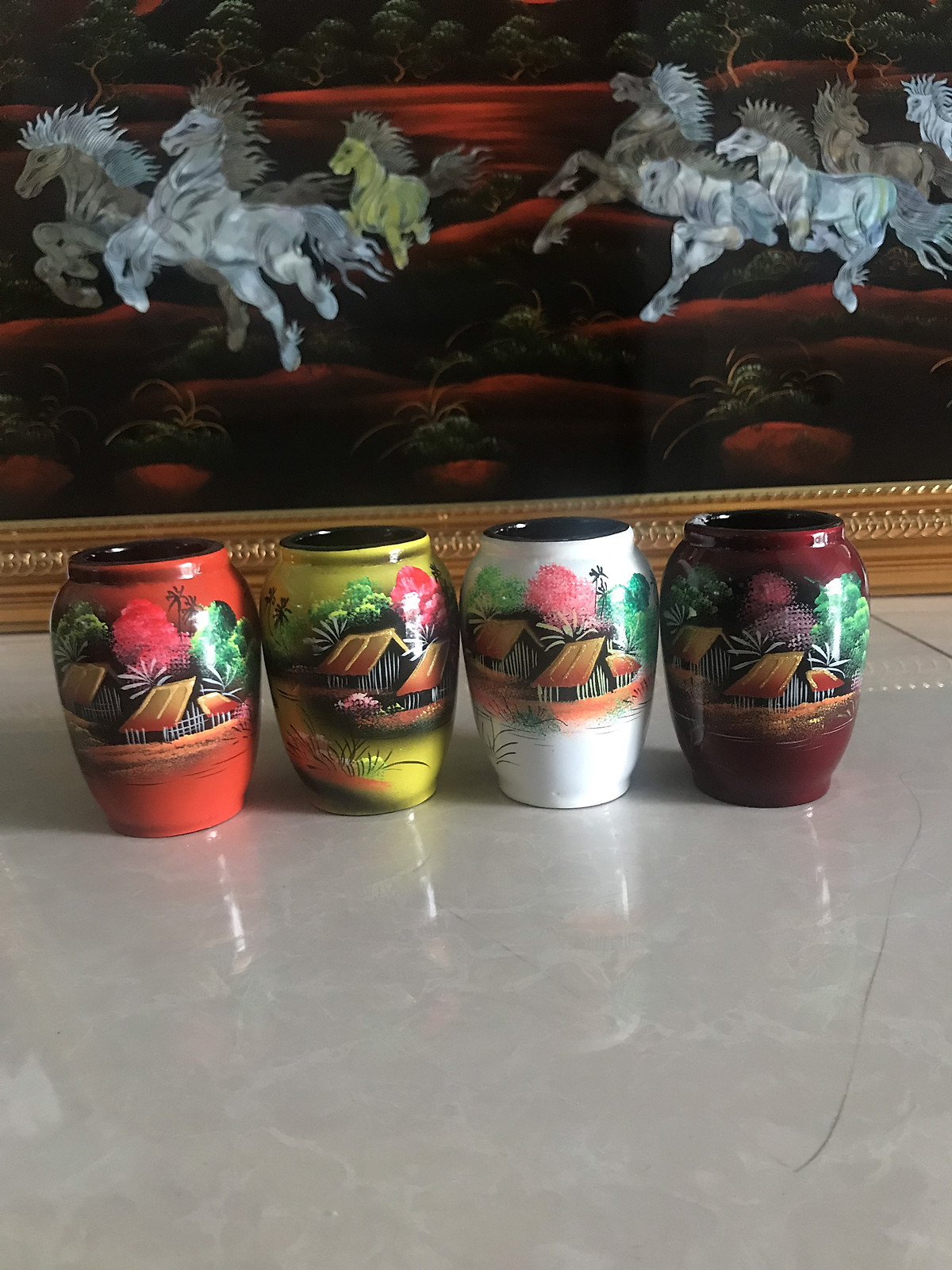 Hủ cắm viết Thanh Bình Lê 10x7 cm hàng xuất khẩu nhiều mẫu mã