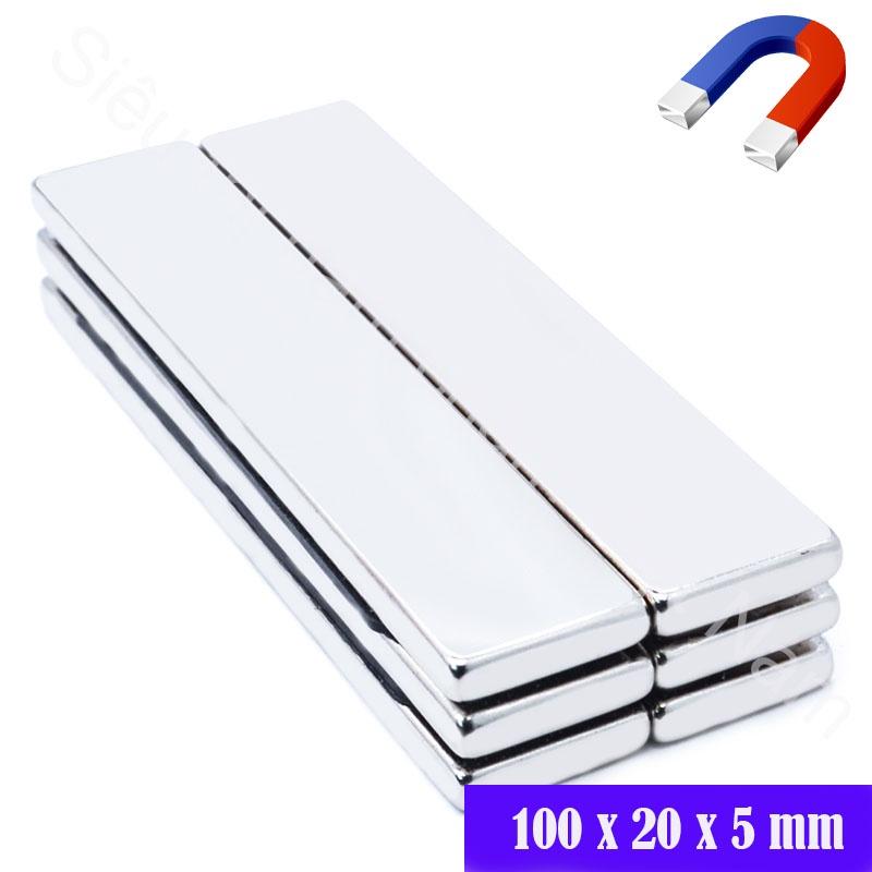 Nam châm có lực hút mạnh kích thước 100x20x5mm loại nam châm vĩnh cửu