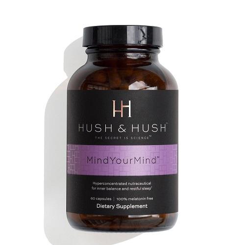 Viên Uống Hush and Hush Mind Your Mind Giúp Giảm Căng Thẳng Stress Mất Ngủ Hộp 60 Viên