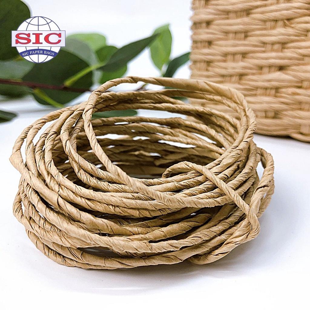 Dây giấy xoắn 2.5mm màu nâu Decor họa tiết văn phòng phẩm trang trí bưu thiếp thủ công mỹ nghệ