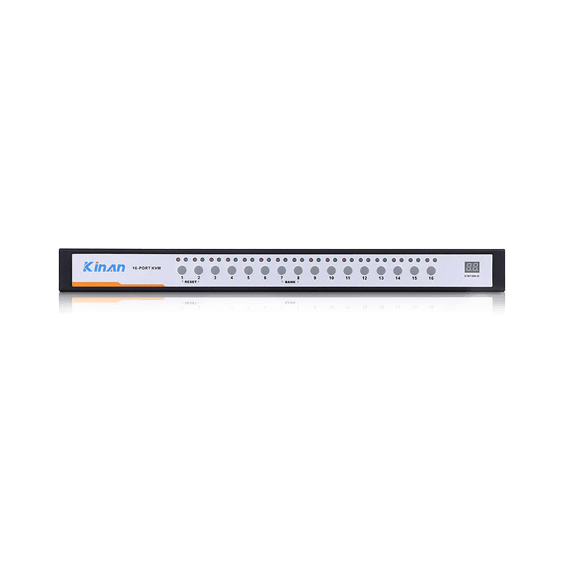 KVM Switch 16 cổng VGA, Kinan XM0116 Rack Mount hỗ trợ cổng USB, PS/2, độ phân giải 2048x1536 - Hàng chính hãng