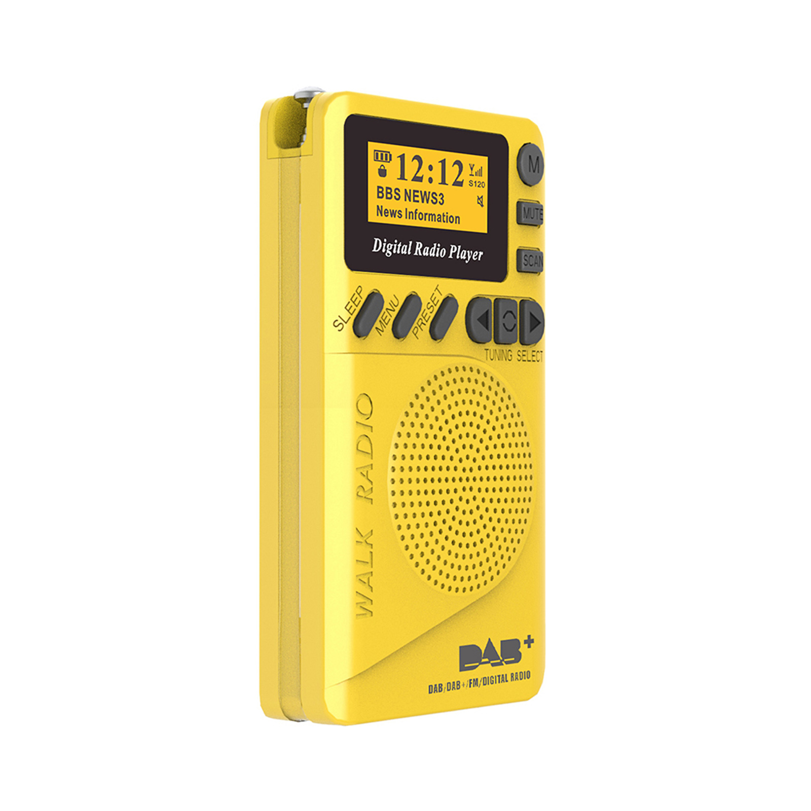 Máy Nghe Nhạc MP3 P9 Mini Pocket Dab / FM Radio Kỹ Thuật Số Với Màn Hình LCD Khe Cắm Thẻ Nhớ TF