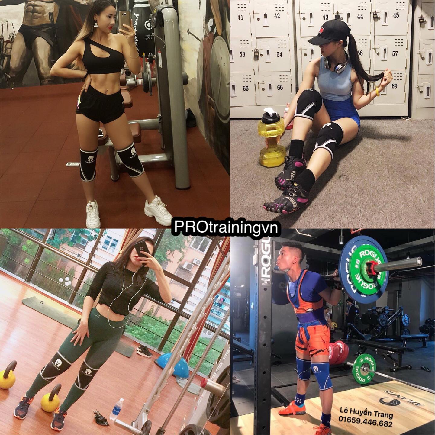Bó gối tập Gym bảo vệ đầu gối - Xỏ gối thể thao Gladiator cao cấp 8mm