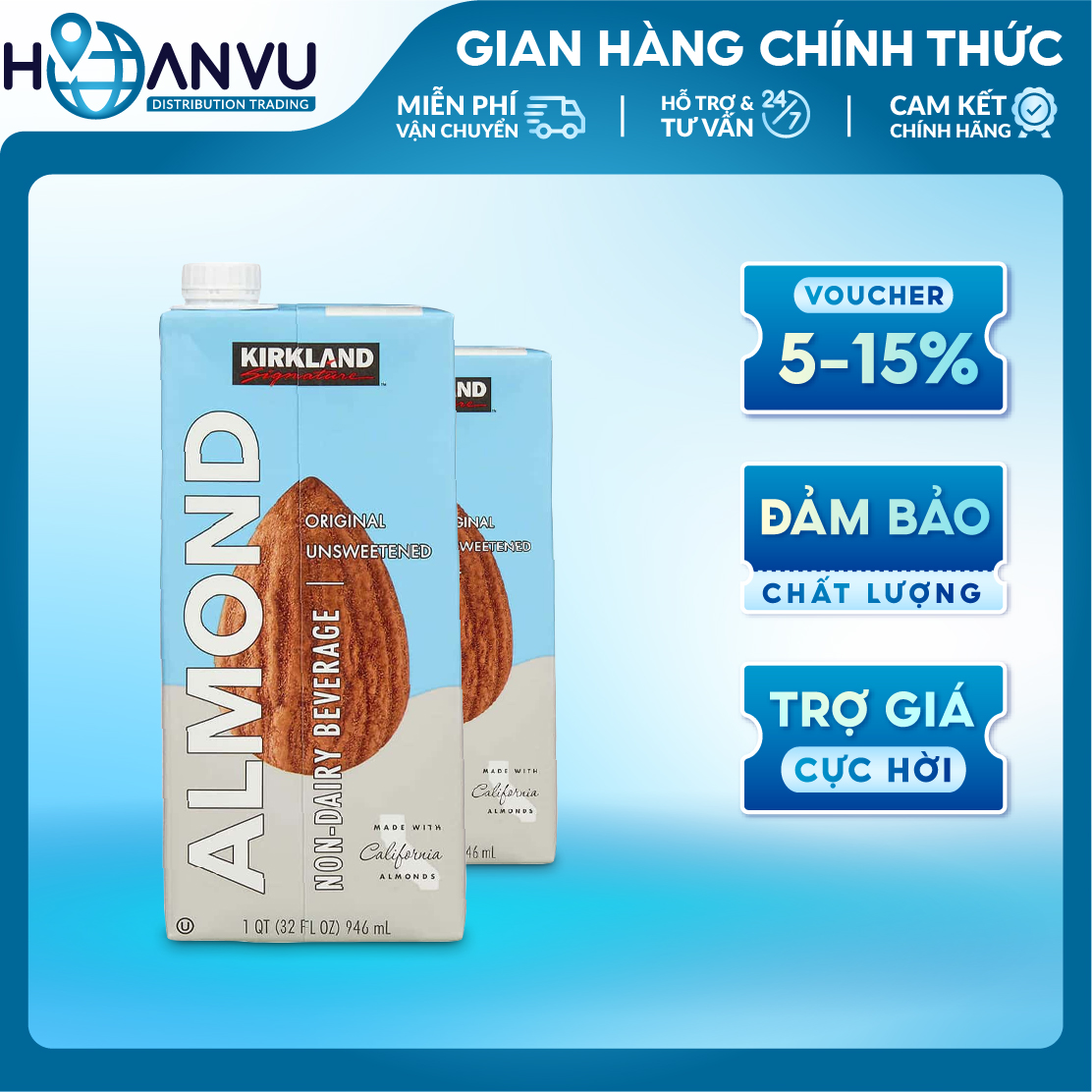 Sữa Hạnh Nhân Kirkland Signature Almond (946ml)