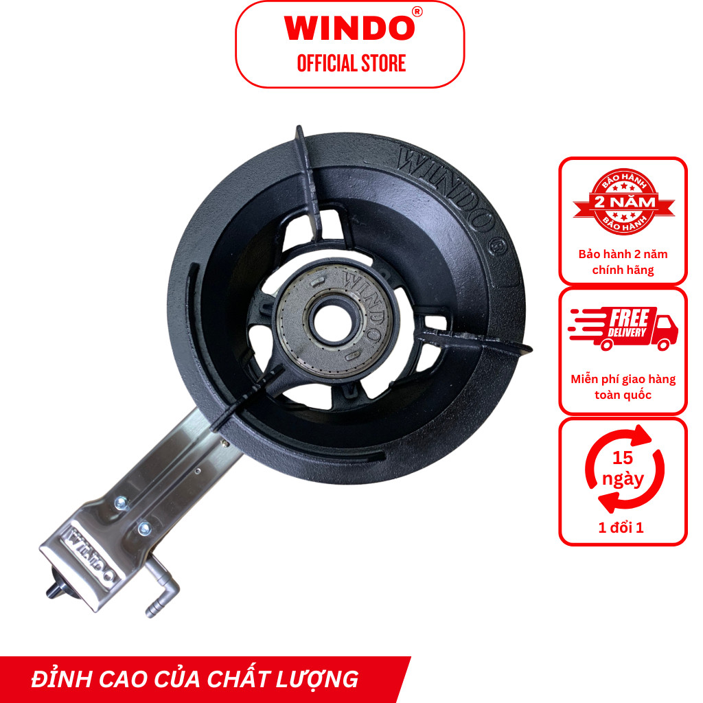 Bếp Gas Công Nghiệp Khè WINDO - 6 NEW | Bếp gas khè lửa lớn nấu nhà hàng, khách sạn- Hàng chính hãng