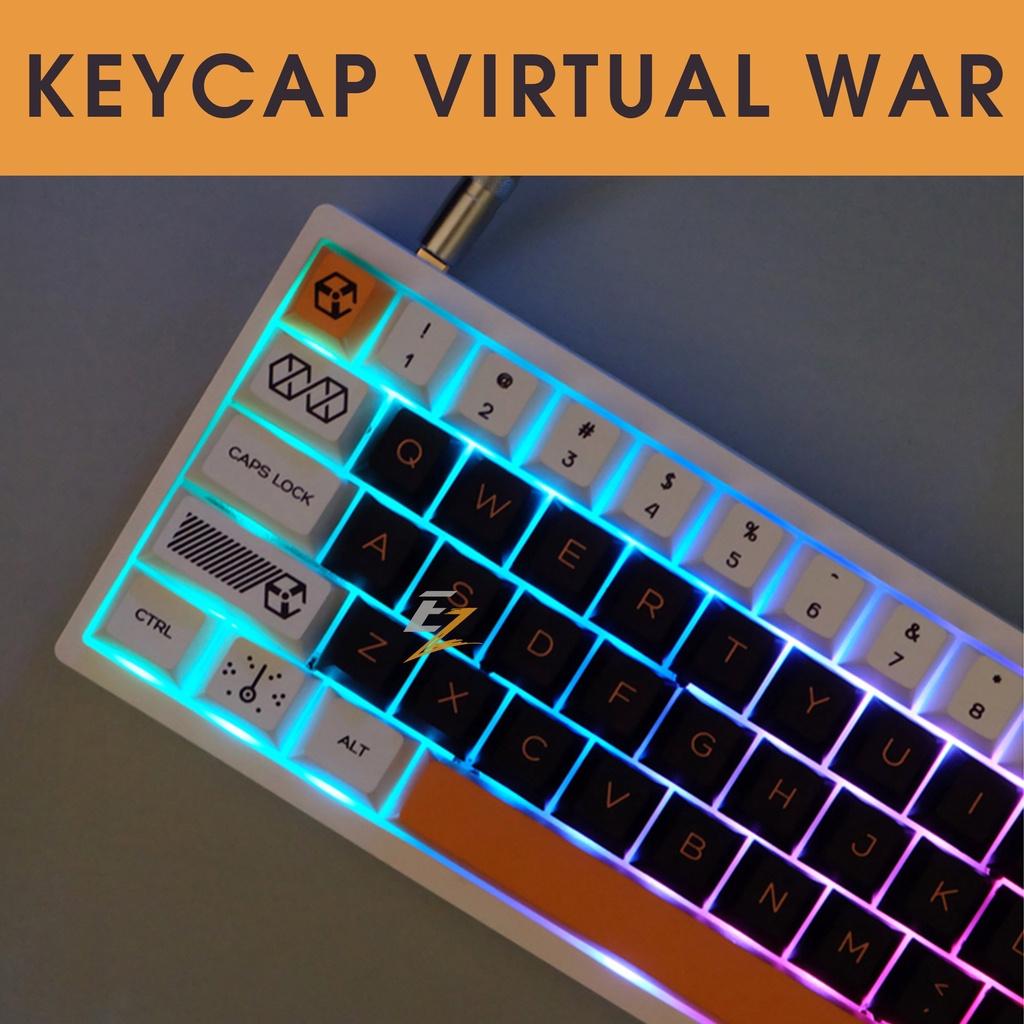 Keycap cho bàn phím Virtual War Cherry Profile Thick PBT 141 Phím