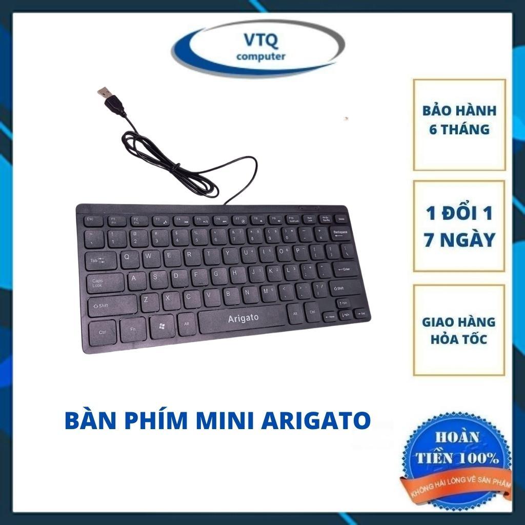 Bàn phím Máy tính Mini Tika / Arigato Có Dây USB (A1000) - Bảo Hành 6 Tháng