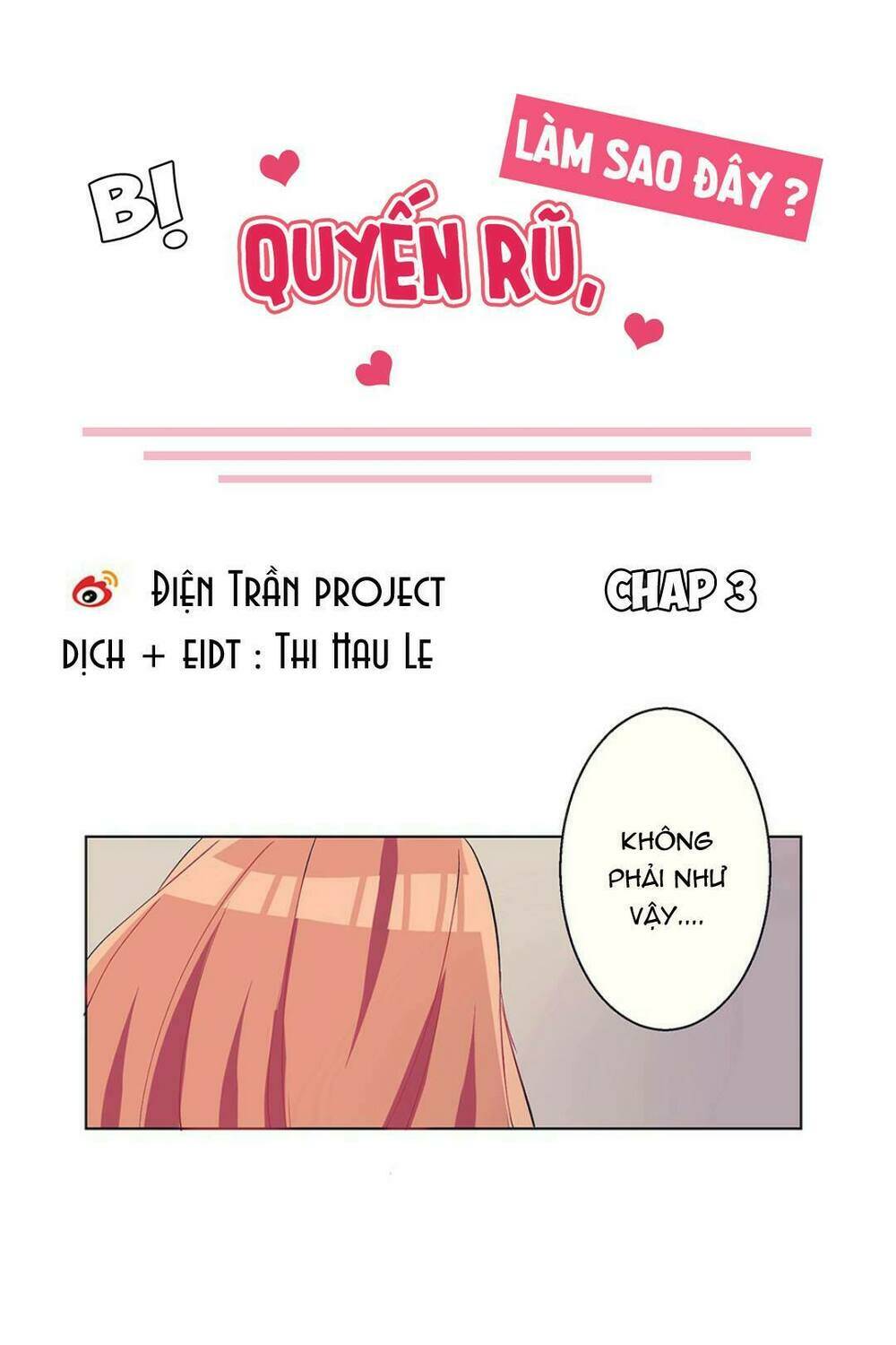 bị quyến rũ, làm sao đây? chapter 3 1