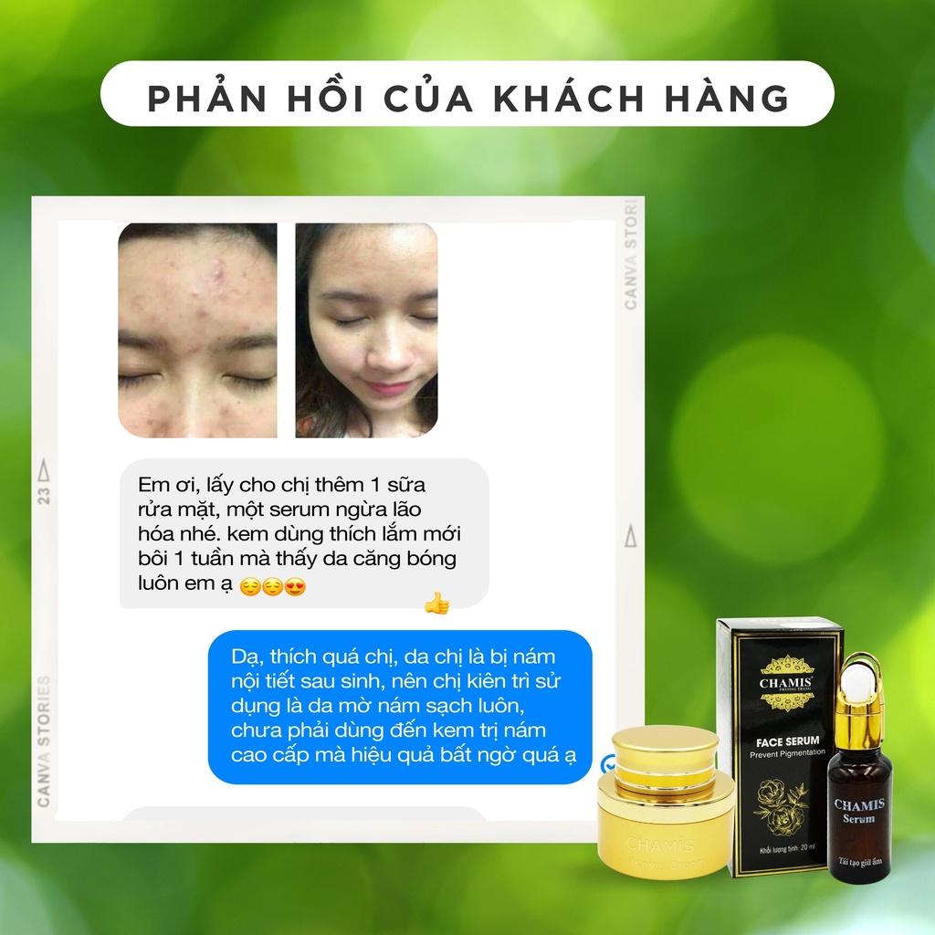 Combo Kem dưỡng và Serum dưỡng trắng và tái tạo da CHAMIS