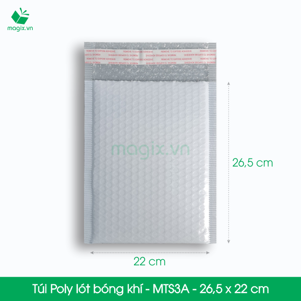 MTS3A - 26.5x22 cm - 25 Túi chống sốc bọc bóng khí