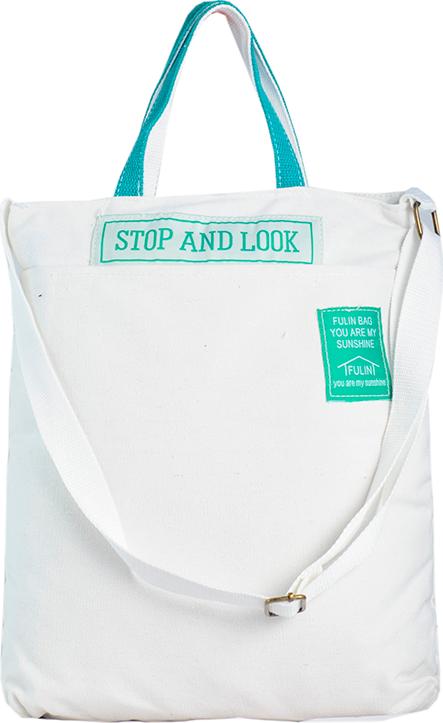 Túi Vải Tote Đeo Vai Đeo Chéo Stop Trắng XinhStore