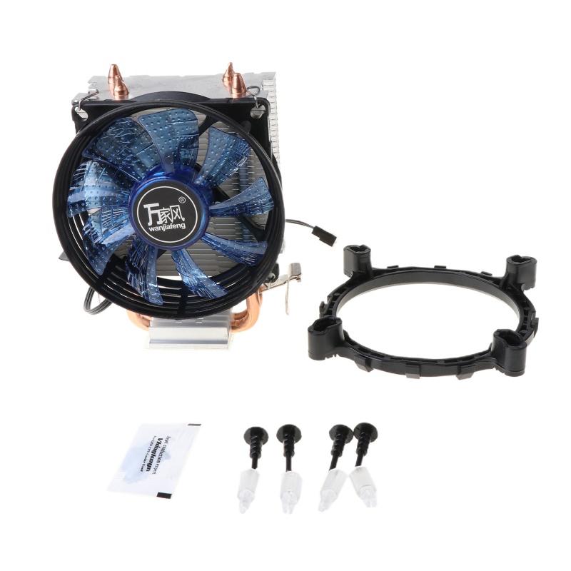 Rx 2 Quạt Tản Nhiệt Cpu Bằng Nhôm Cho Intel 775 / 1155 / 1151 Amd 754 / Am2
