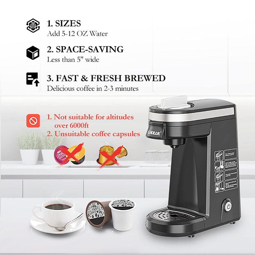 Máy pha cà phê viên nén Nespresso Chulux QF-CM801 - Hàng Nhập Khẩu