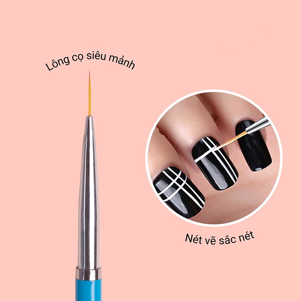 Set 3 cây cọ nét Beauty - Cọ vẽ chuyên dụng cho dân làm móng