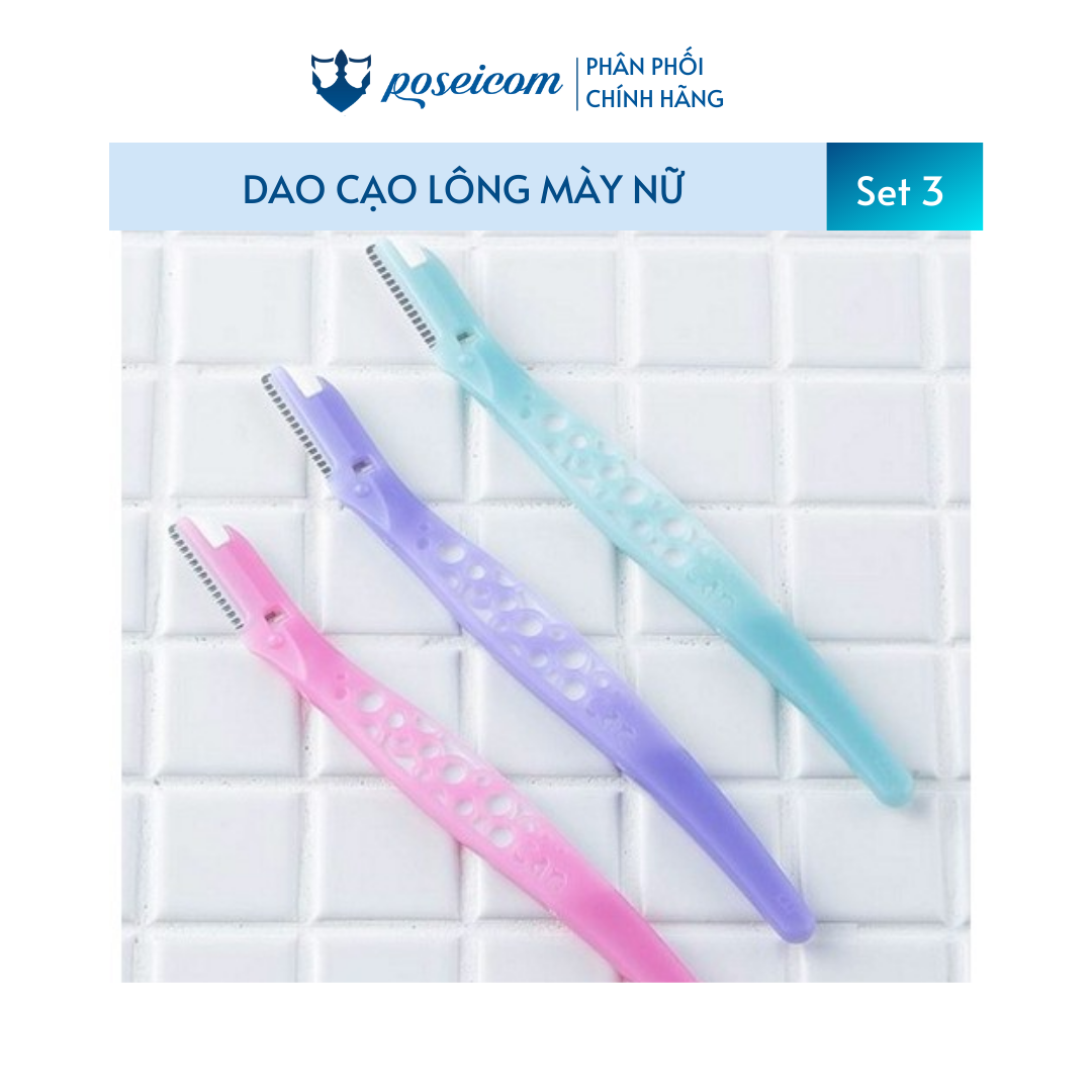 Set 3 Dao Cạo Lông Mày Nữ Kai Can For Women Eyesbrow Poseicom 4901331017827