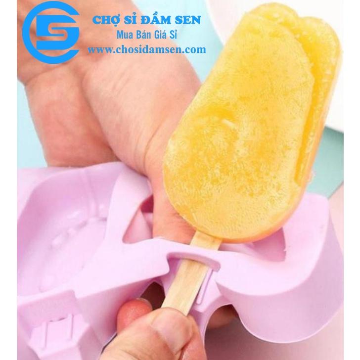 Khuôn Kem 3D silicon. Khuôn thạch rau câu, khuôn tàu hũ Singapor. Giao mẫu ngẫu nhiên. Tặng kèm 50 que