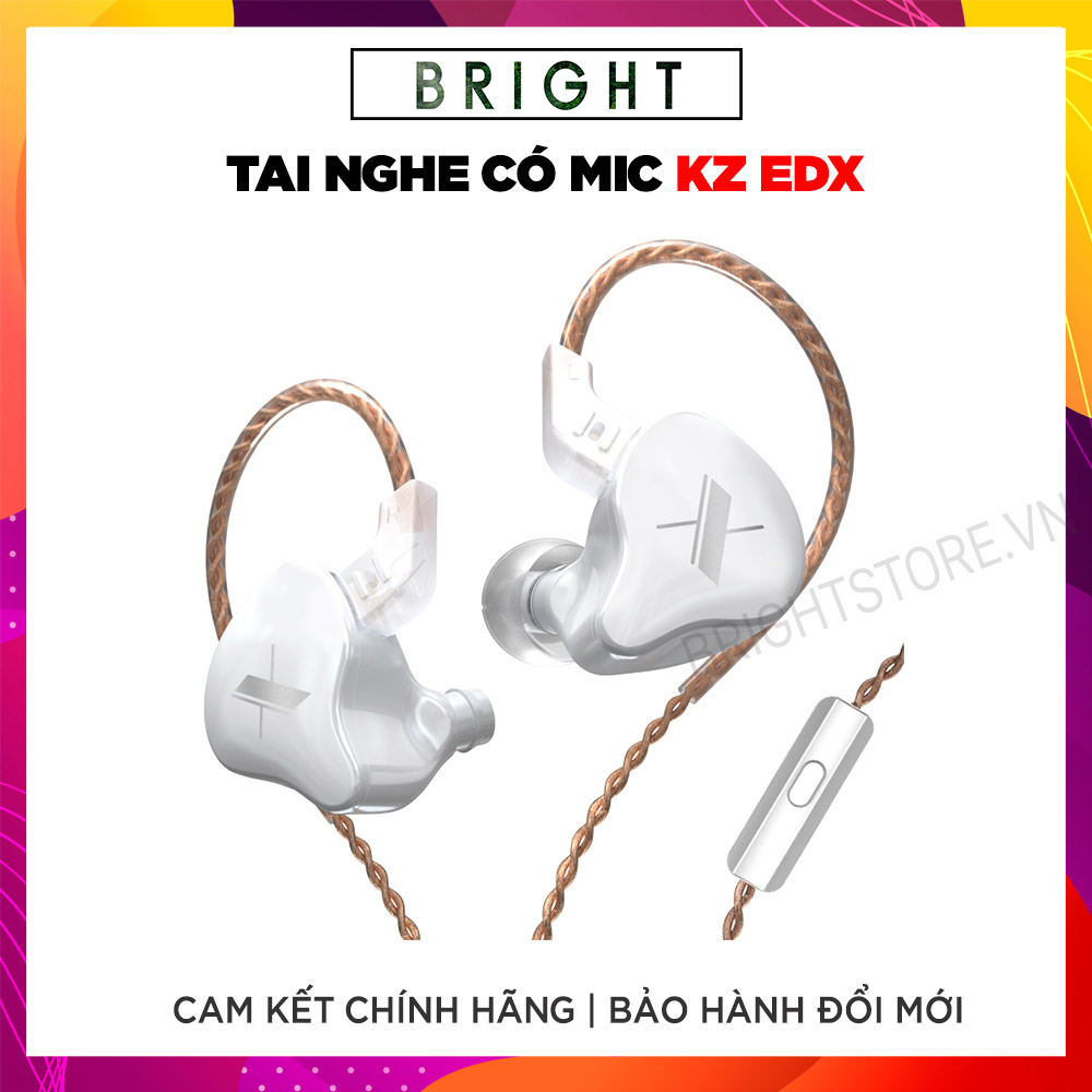 Tai nghe KZ EDX - Bản nâng cấp mới, Bass tốt hơn, có micro - hàng chính hãng