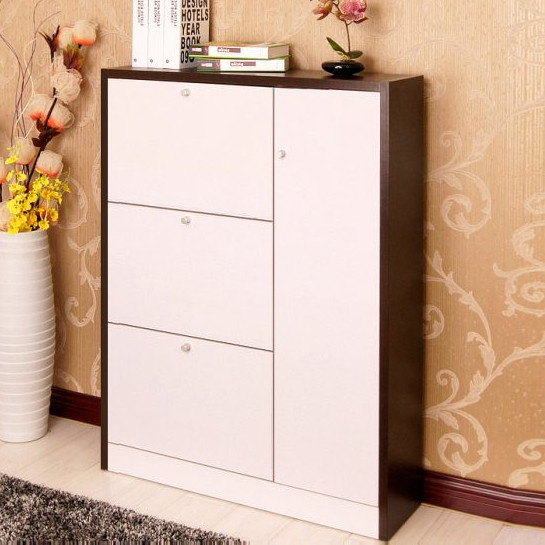 TỦ GIÀY GỖ THÔNG MINH 3 CÁNH CÓ NGĂN PHỤ TG01
