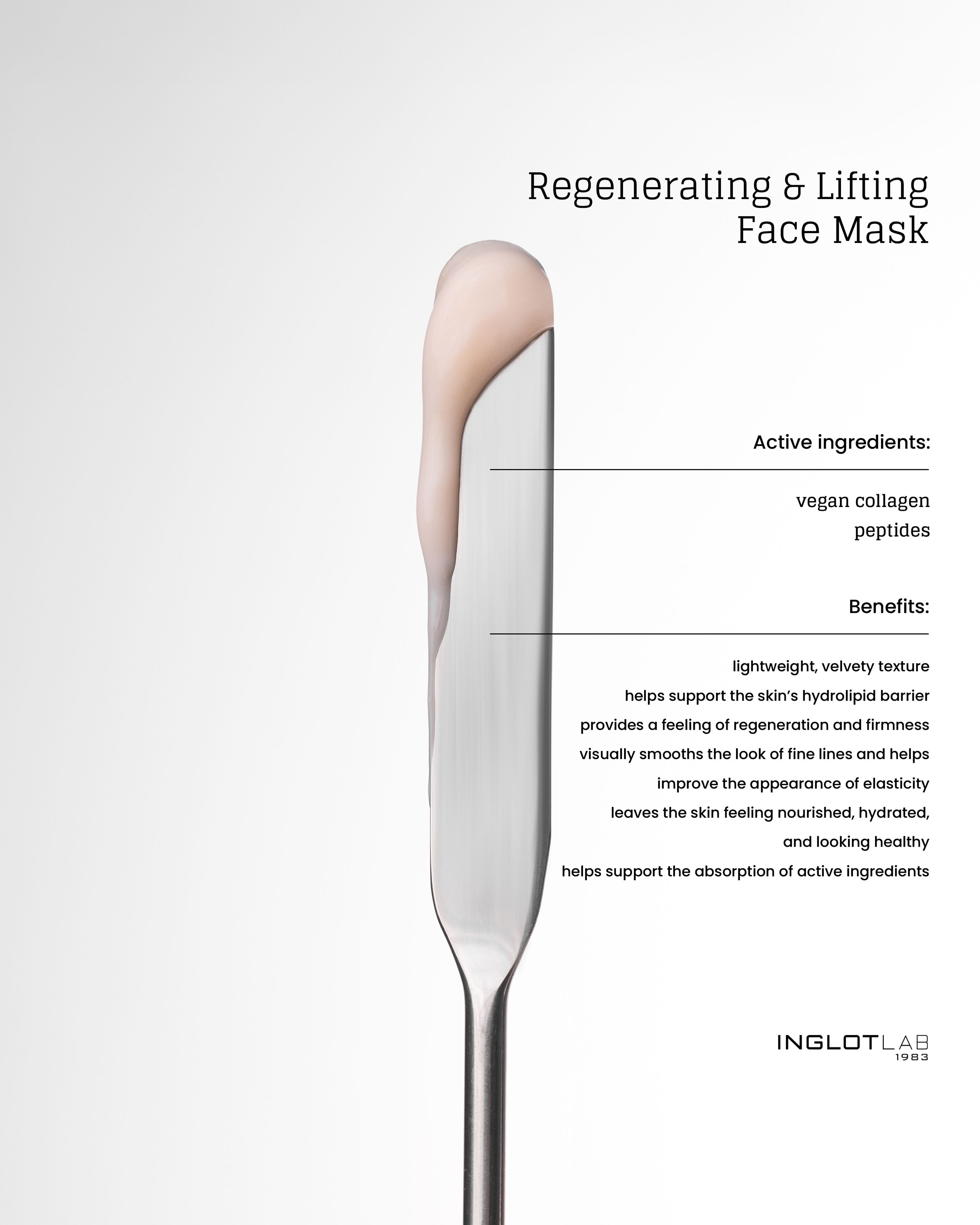 Mặt Nạ Tái Tạo Da &amp; Nâng Cơ Mặt Inglot Lab Regenerating &amp; Lifting Face Mask (50ml)